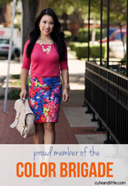 cute and little fashion blog color brigade